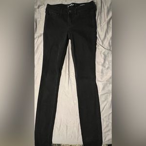 Girls Hollister Low Rise Super Skinny Classic Stretch Sz W24 L32 Black